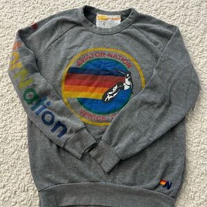 Aviator Nation Gray Sweater